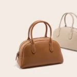 2023 New Boston Cowhide Female Bag Lady Fashion Daily Casual Shoulder Bag Girls Crossbody Messenger Commute Tote