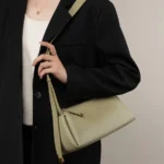 2023 New Fashion Simple Boston Bag Genuine Leather Women Tote Bag Large Capacity Handbag Ladies Fashion Shoulder Bag